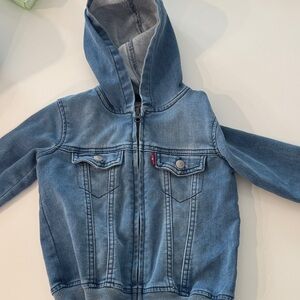 Levi's Blue Kids Denim Jacket with Hood